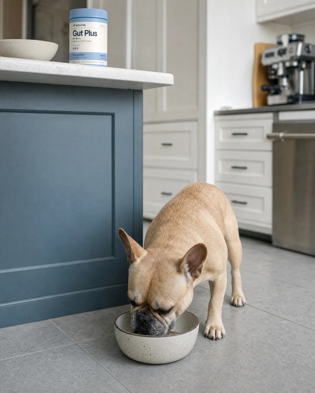 A pet with Gut Plus